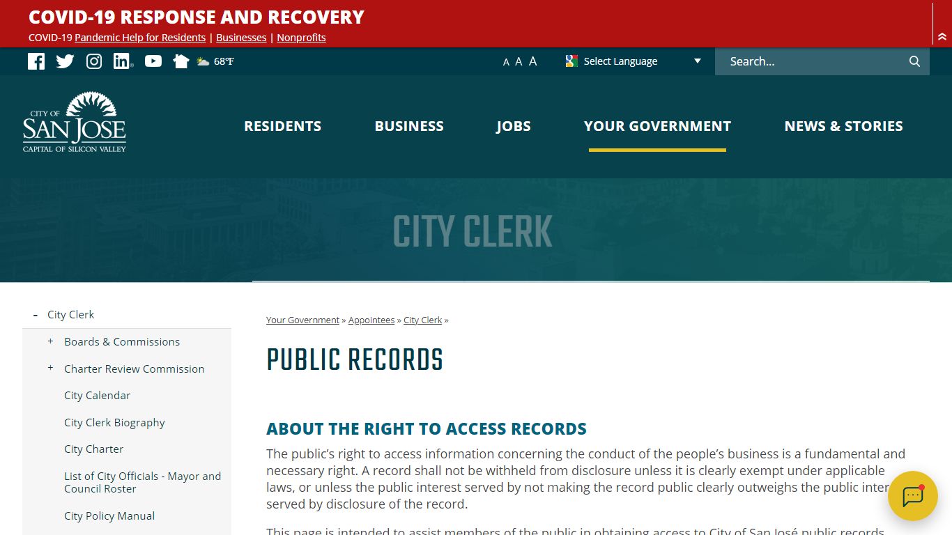 Public Records | City of San Jose